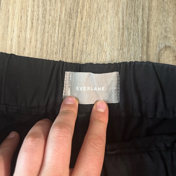 Everlane Black Dress Pants Straight-Leg Ankle Length - Picture 2 of 4